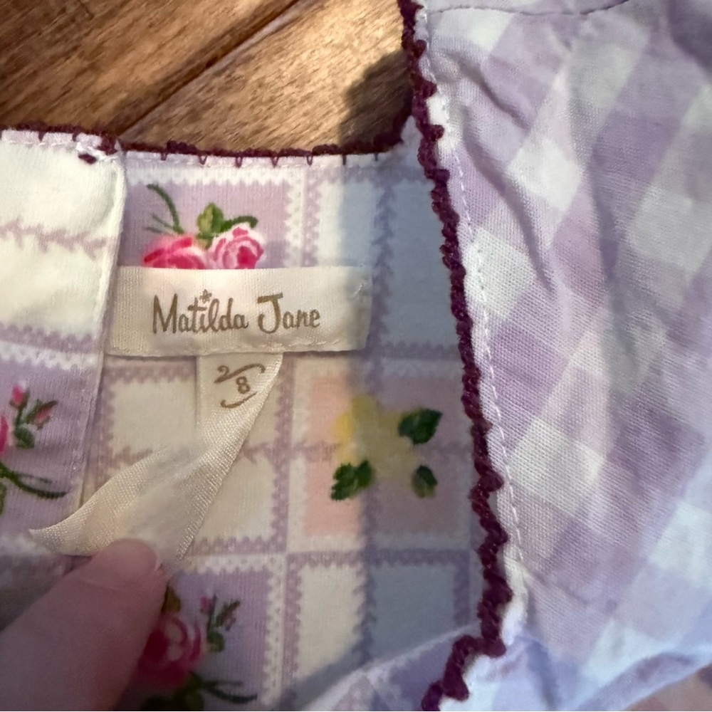 Matilda Jane Ruffled purple Floral Outfit - Picture 3 of 6